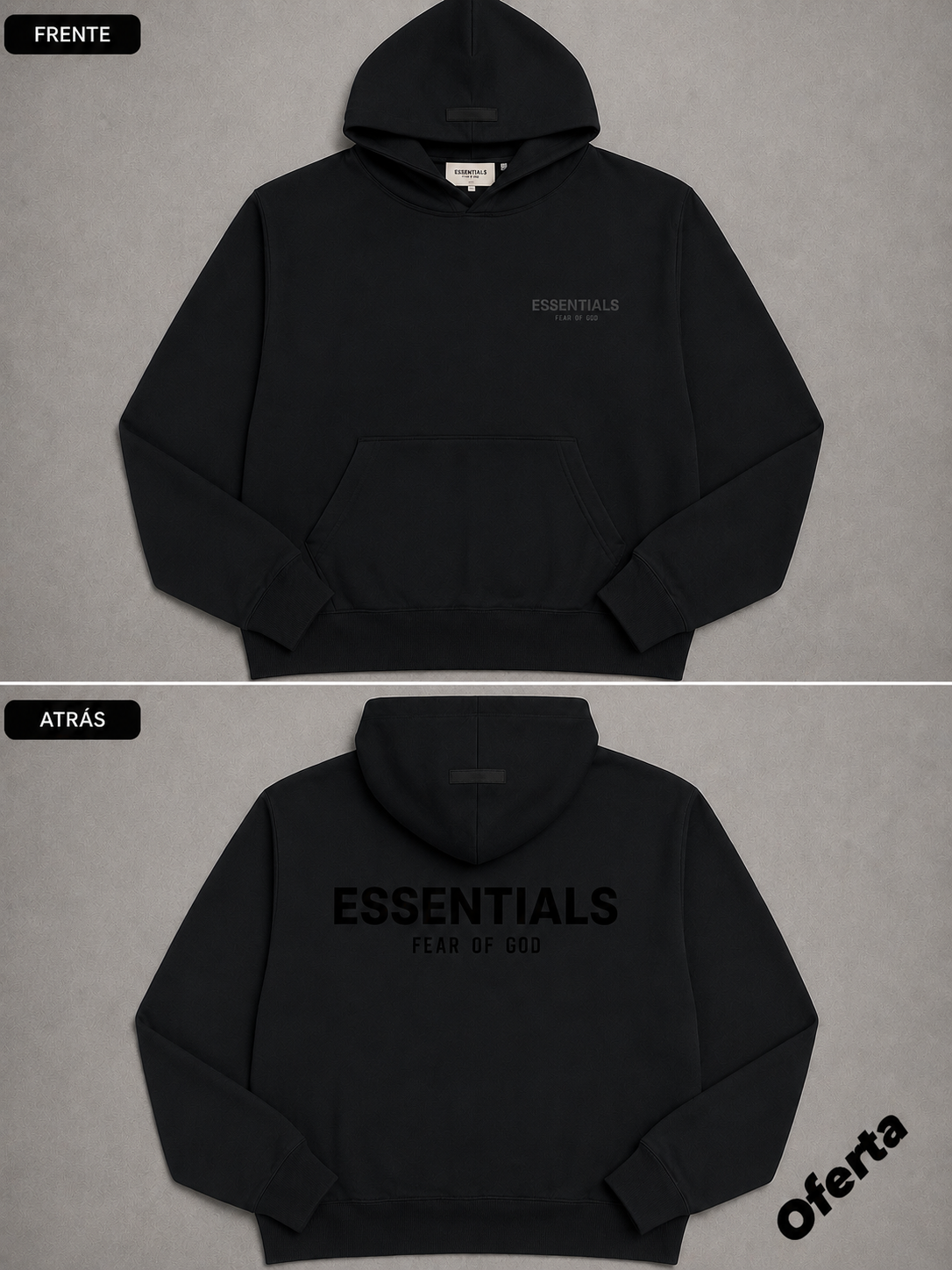 Hoodies negra Fear of God 🖤